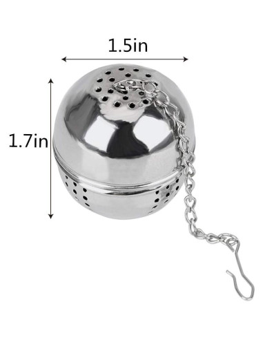 Infusor de Té Acero Inoxidable SHUO 2 Piezas 32g