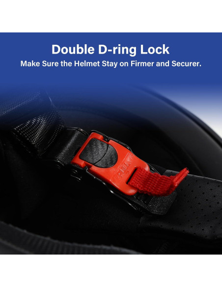 Casco de Motocicleta TCT-MOTORPARTS Joven X-Grande Azul