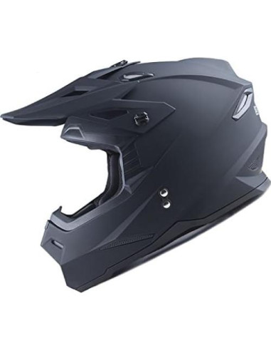 Casco 1Storm HF801 Negro Mate + Gafas y Guantes MX