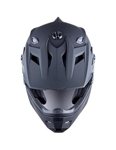Casco 1Storm HF801 Negro Mate + Gafas y Guantes MX