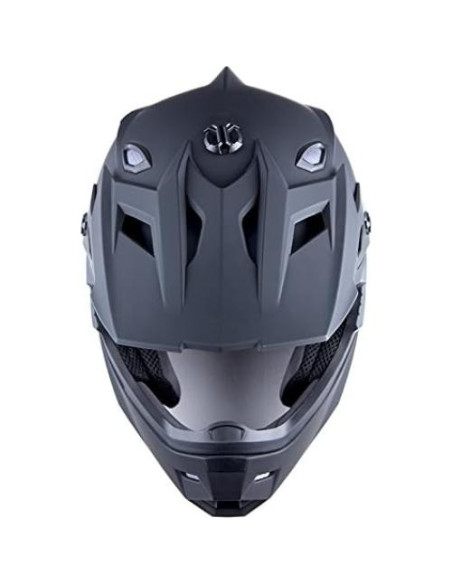 Casco 1Storm HF801 Negro Mate + Gafas y Guantes MX