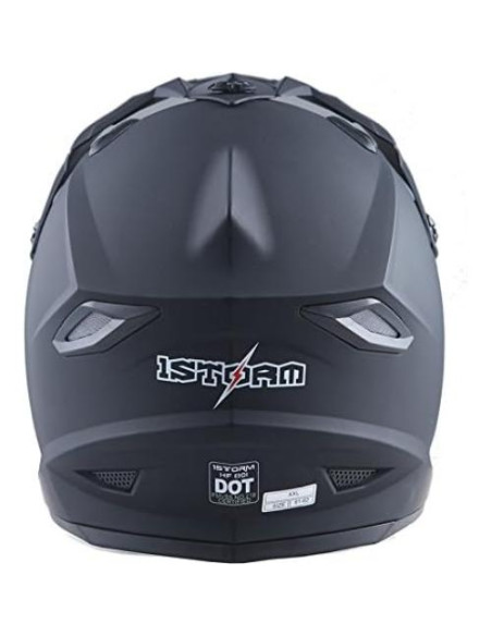 Casco 1Storm HF801 Negro Mate + Gafas y Guantes MX