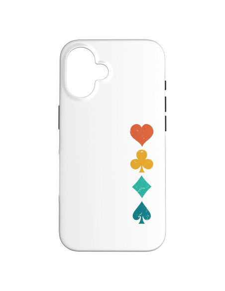 Funda Retro de Naipes Jaybeez para iPhone 16 - Protección Alta