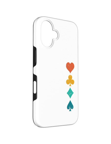 Funda Retro de Naipes Jaybeez para iPhone 16 - Protección Alta