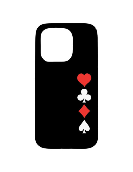 Funda Protectora iPhone 15 Pro Diseño Palos de Cartas