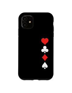 Funda Protectora para iPhone 11 con Diseño de Cartas