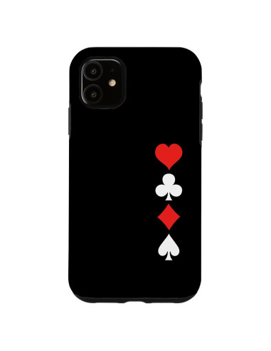 Funda Protectora para iPhone 11 con Diseño de Cartas