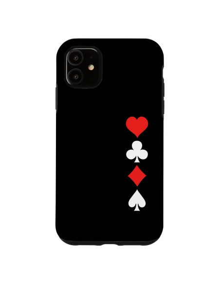 Funda Protectora para iPhone 11 con Diseño de Cartas