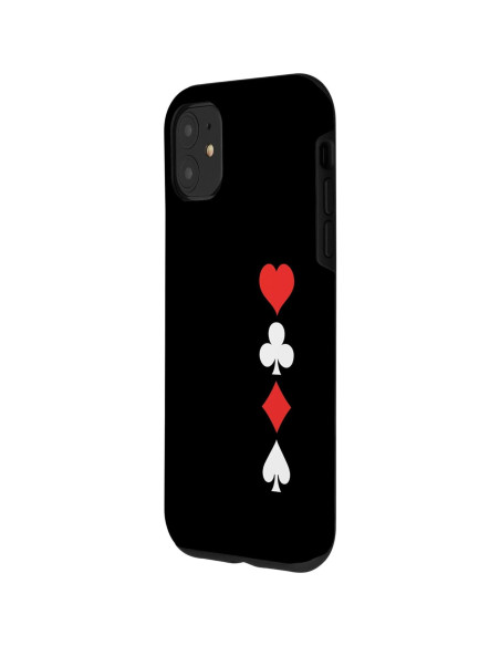 Funda Protectora para iPhone 11 con Diseño de Cartas