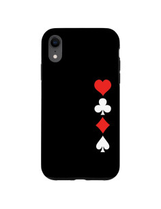 Funda Protectora para iPhone XR con Diseño de Cartas
