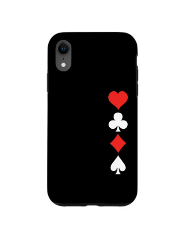 Funda Protectora para iPhone XR con Diseño de Cartas