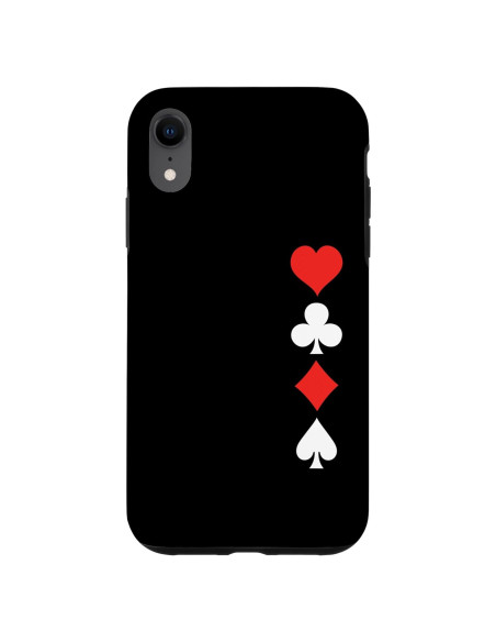 Funda Protectora para iPhone XR con Diseño de Cartas