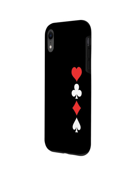 Funda Protectora para iPhone XR con Diseño de Cartas
