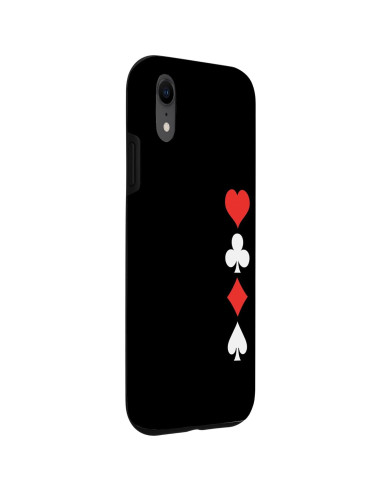 Funda Protectora para iPhone XR con Diseño de Cartas