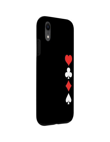 Funda Protectora para iPhone XR con Diseño de Cartas