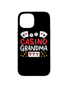 Funda Abuela Jugadora Casino iPhone 15 Protección Alta