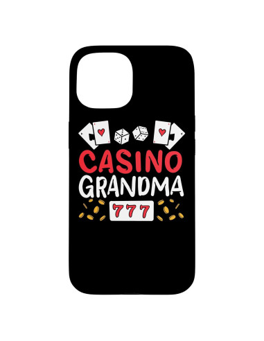 Funda Abuela Jugadora Casino iPhone 15 Protección Alta