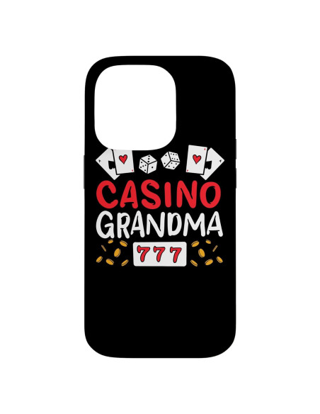 Funda Abuela Jugadora de Casino iPhone 14 Pro Resistente