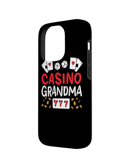 Funda Abuela Jugadora de Casino iPhone 14 Pro Resistente