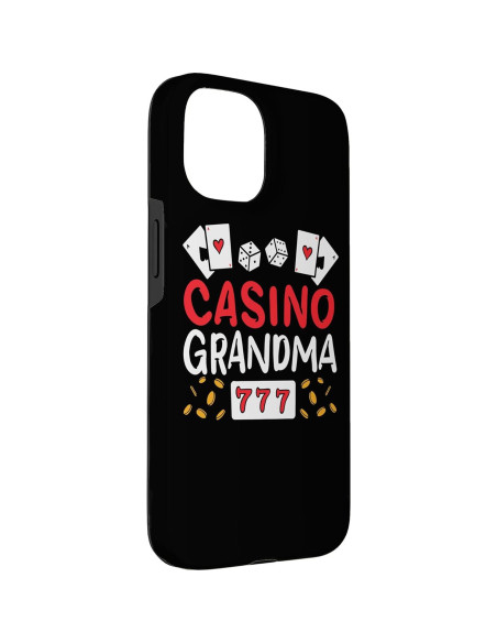 Funda Abuela Jugadora Casino iPhone 15 Protección Alta