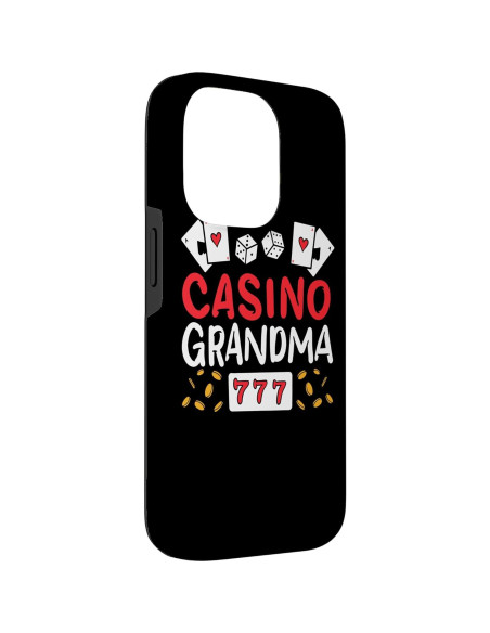 Funda Abuela Jugadora de Casino iPhone 14 Pro Resistente