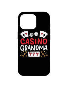 Funda Protectora iPhone 16 Pro Casino Abuela Jugadora