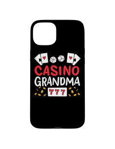 Funda Protectora iPhone 15 Plus Casino Abuela Jugadora