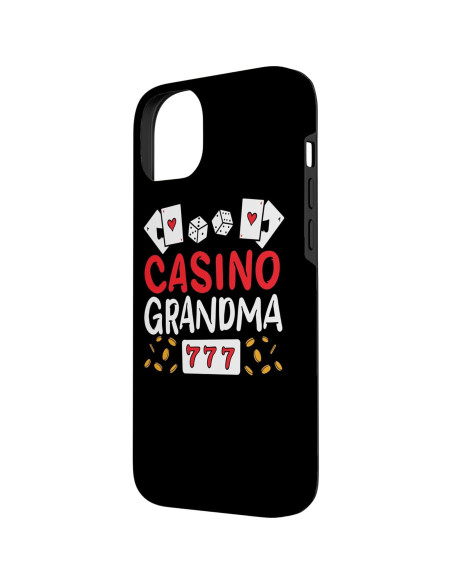 Funda Abuela Jugadora Casino iPhone 14 Plus Resistente