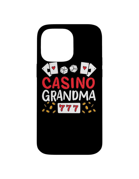 Funda iPhone 14 Pro Max Casino Abuela Jugadora Suertuda