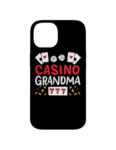 Funda Abuela Jugadora de Casino iPhone 14 - Protección Alta