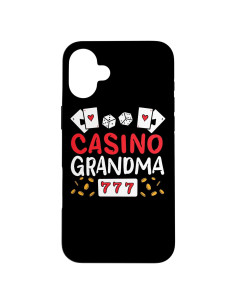 Funda iPhone 16 Plus Abuela Casino Jugadora Afortunada