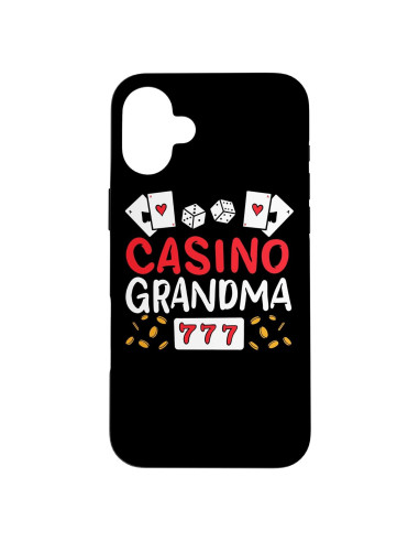 Funda iPhone 16 Plus Abuela Casino Jugadora Afortunada