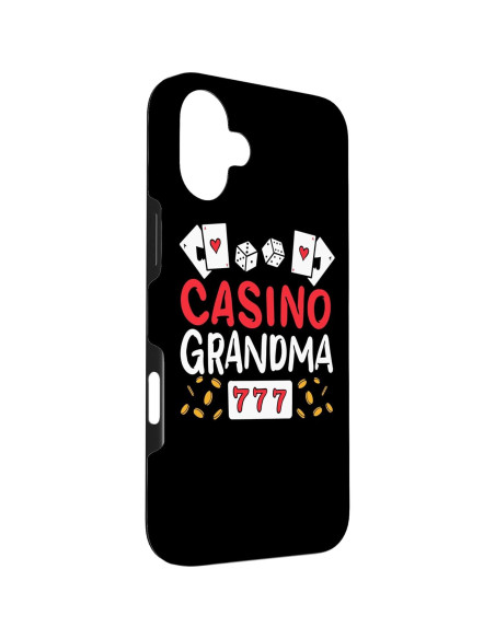 Funda iPhone 16 Plus Abuela Casino Jugadora Afortunada