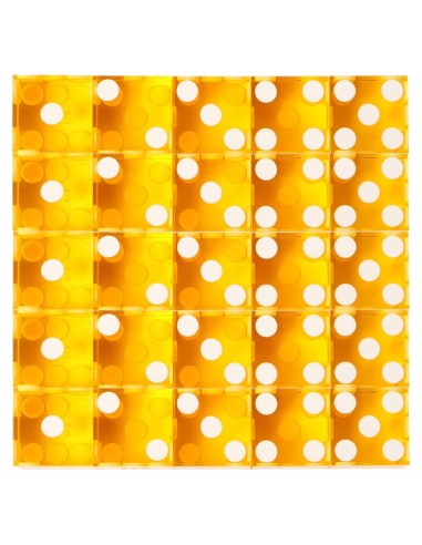 Dados de Casino GSE Amarillo 25 Piezas 19 mm Alta Precisión