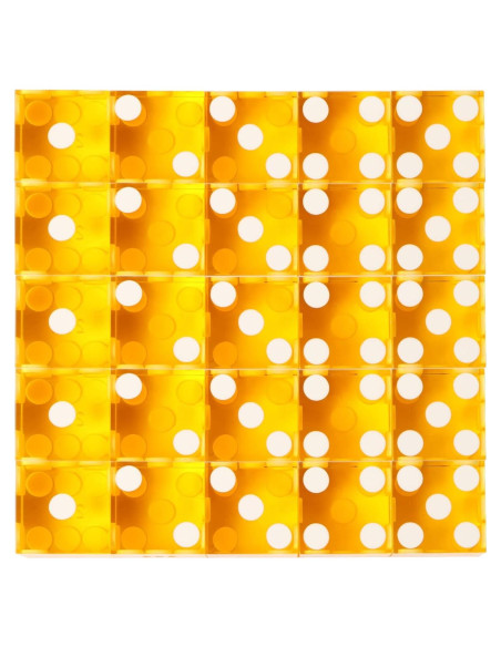 Dados de Casino GSE Amarillo 25 Piezas 19 mm Alta Precisión