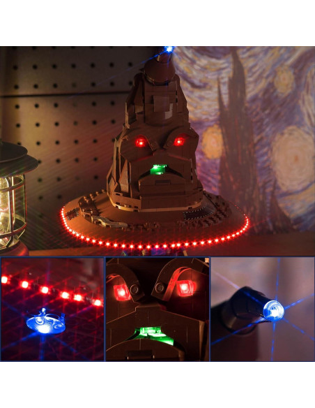Kit de Iluminación LED BrickBling para Sombrero de Clasificación Lego 76429