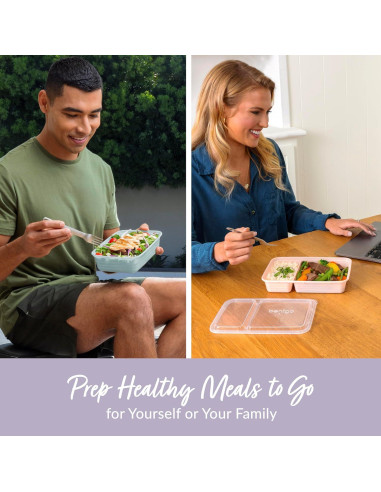 Kit de Preparación de Comidas Bentgo 60 Piezas - Contenedores Reutilizables