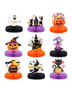 Centro de Mesa Halloween 9 Piezas Waenerec Decoración