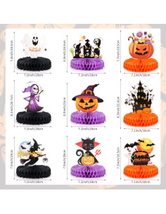 Centro de Mesa Halloween 9 Piezas Waenerec Decoración 2