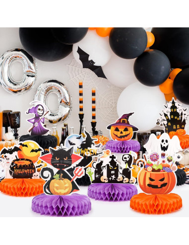 Centro de Mesa Halloween 9 Piezas Waenerec Decoración