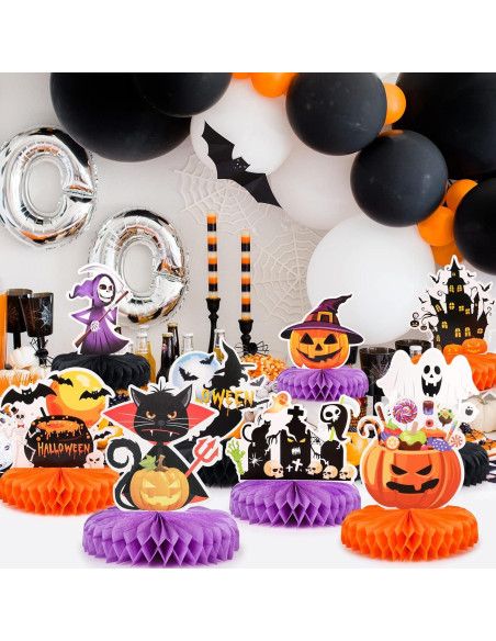 Centro de Mesa Halloween 9 Piezas Waenerec Decoración