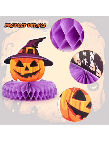 Centro de Mesa Halloween 9 Piezas Waenerec Decoración