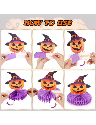 Centro de Mesa Halloween 9 Piezas Waenerec Decoración