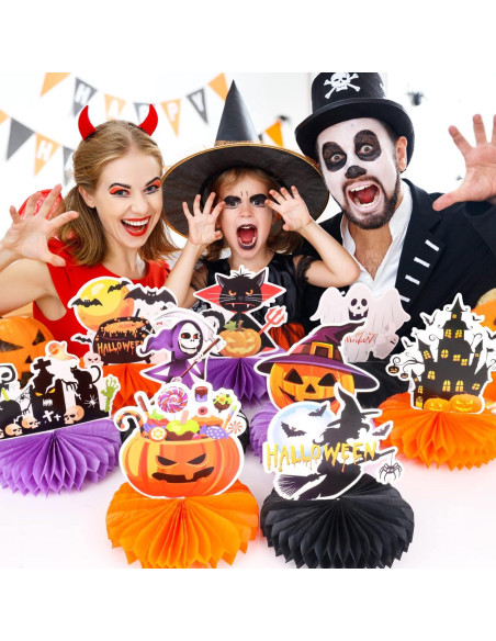 Centro de Mesa Halloween 9 Piezas Waenerec Decoración