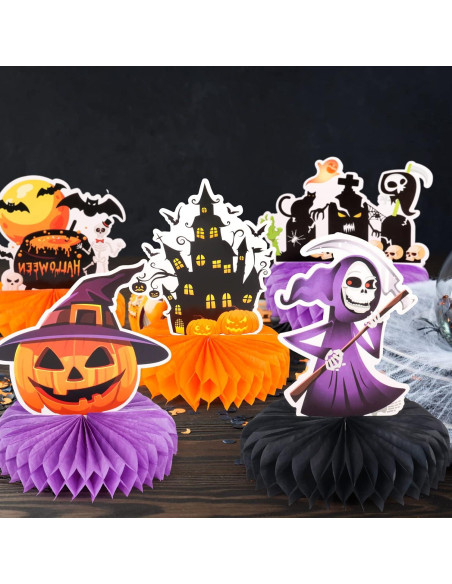 Centro de Mesa Halloween 9 Piezas Waenerec Decoración
