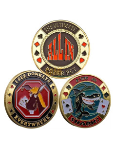 Moneda Coleccionable YIQILAFADA Guardacartas Póker 40 mm