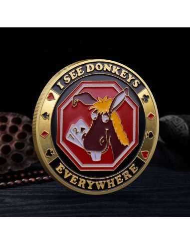 Moneda Coleccionable YIQILAFADA Guardacartas Póker 40 mm