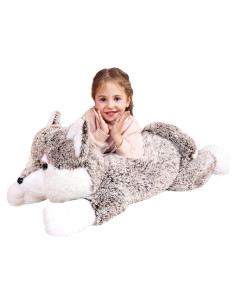 IKASA Peluche Gigante Lobo 76 cm Suave para Niños
