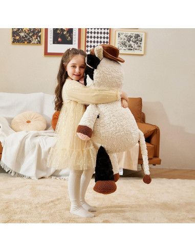 Peluches Gigante Vaca IKASA 95 cm Suave y Lindos