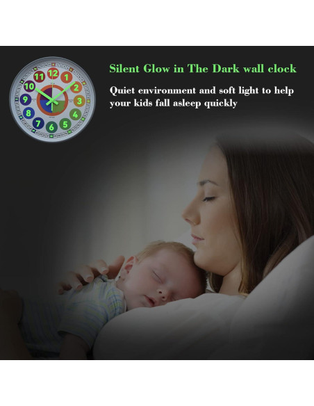 Reloj de Pared DORBOKER 30 cm Silencioso y Brillante